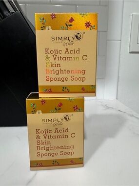 Skincare- Simply Bella Kojic Acid & Vitamin C Skin Brightening 2 Pack Soap